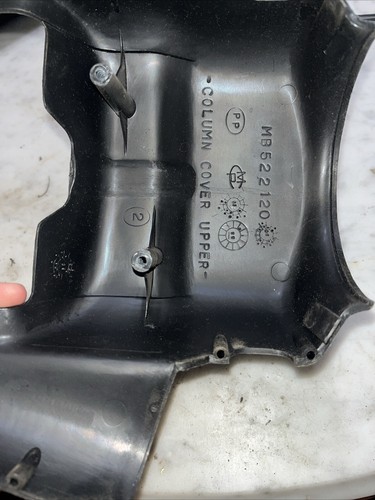 1990-1994 Eagle Talon steering column trim pair gray plastic trim U2 - Picture 9 of 11