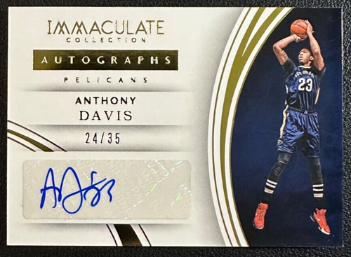 ANTHONY DAVIS 2015-16 Panini Immaculate Collection Autographs 24/35