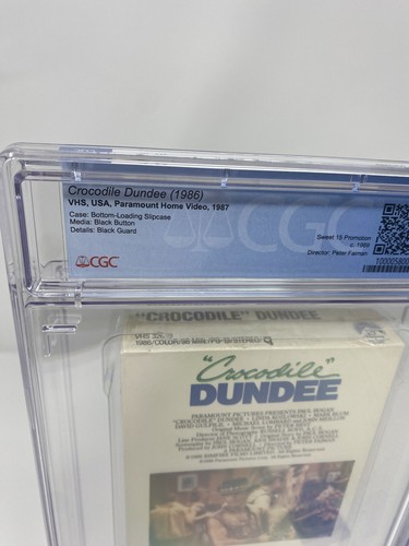 Crocodile Dundee & Crocodile Dundee II 💎 Promo Stickers 💎 CGC graded 9.4 Each - Picture 8 of 18