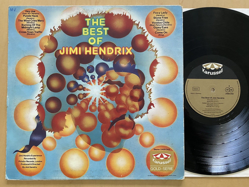THE BEST OF JIMI HENDRIX RARE 1971 GERMANY IMPORT CLASSIC HARD ROCK PSYCH VG+ - Picture 2 of 4