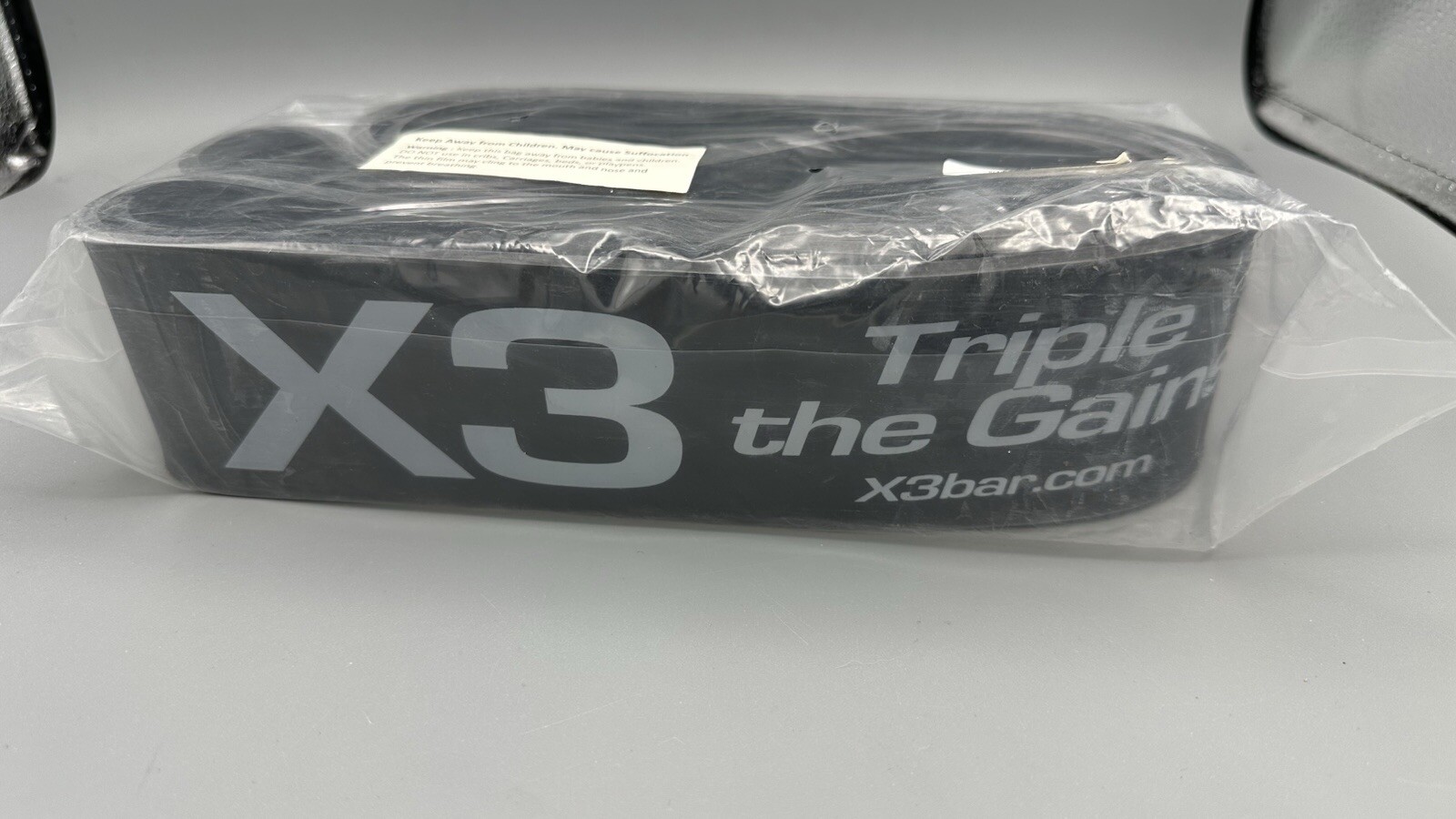 Nuevo X3 Bar Triple The Gains Home Gym Látex Banda de Resistencia Negro