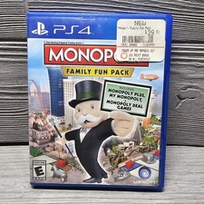 Monopoly Family Fun Pack (Sony PlayStation 4 PS4, 2014) CIB