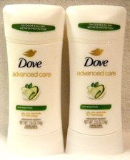 2 Dove Advanced Care Anti-Perspirant Deodorant Go Fresh Cool Essentials 2.6 oz