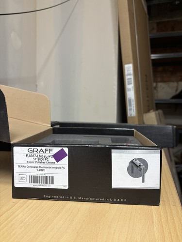 GRAFF TERRA concealed Thermostat Module Polished Chrome Bathroom Accessory - Picture 2 of 2