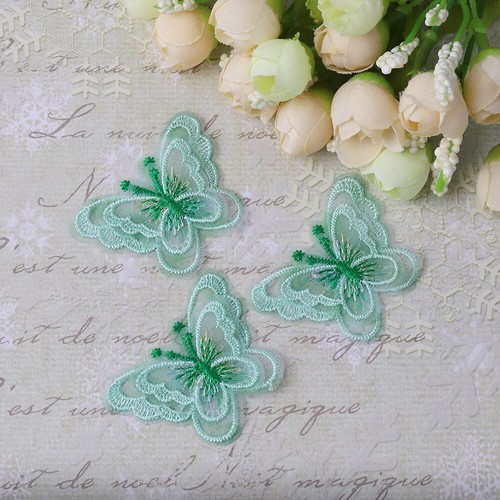 Lace Butterfly Patches Polyester Cloth Embroidery Sew On DIY Decorations 10Pcs - Picture 11 of 13