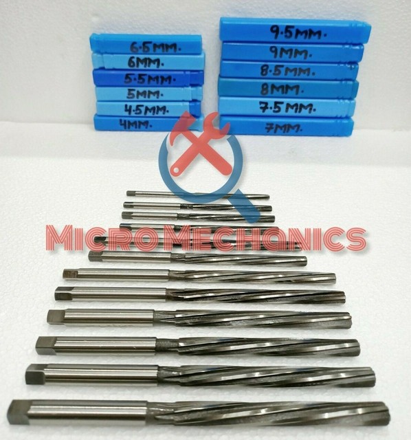 4MM To 9.5MM HSS Valve Stem Guide Reamers Set Of 12 SPIREX