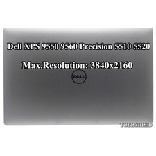 Silver 15.6" UHD 3840x2160 LCD Touch Screen Assembly For Dell XPS 15 9550 9560