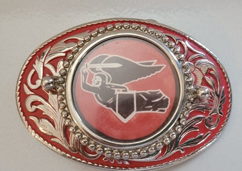 Medieval Style Knight Sword Shield On Horse Silver and Red. - Picture 7 of 9