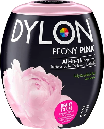 DYLON Washing Machine Fabric Dye Pod for Clothes & Soft Furnishings,  Peony Pink