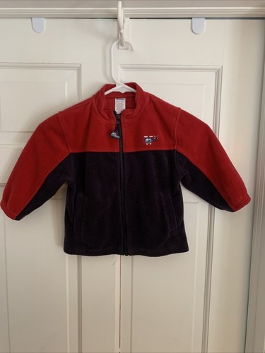 Gymboree Jungen Größe 18-24 Monate Fleecejacke - rot, blau, Frontreißverschluss - Bild 1 von 6