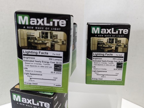 MaxLite® LED R20 Bulb Lamp Dimmable 3 Soft/1 Cool White 2700K 7w (50w repl) - Picture 10 of 14