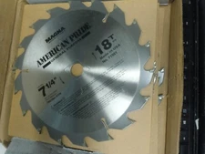 lot of 3 MAGNA #71981 7-1/4" x 18T General Purpose Circular Saw Blades, USA