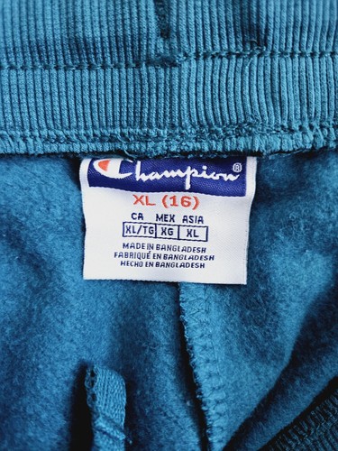 Champion Youth's Girls Power Blend Jogger Pants Jade Ocean Size (XL/16) NWT - Picture 10 of 11