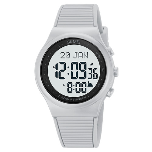 SKMEI Orologi Uomo Qibla Time Rememoria Orologio da Polso Musulmano Azan Preghiera Sport Watch - Foto 14 di 25