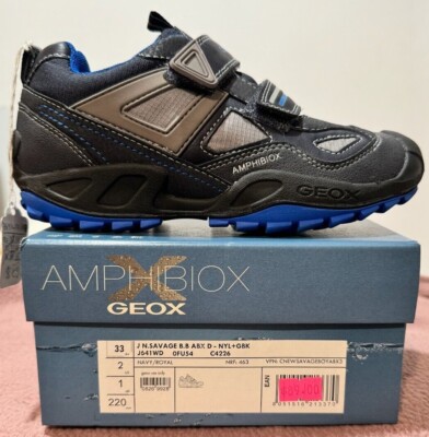 GEOX Amphibiox Savage Navy Blue and Black Shoe (New with box)
