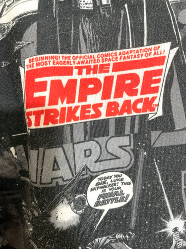 Men's M Star Wars Black Red Full Zip Hoodie Special Edition Print Empire Strikes - Picture 9 of 11