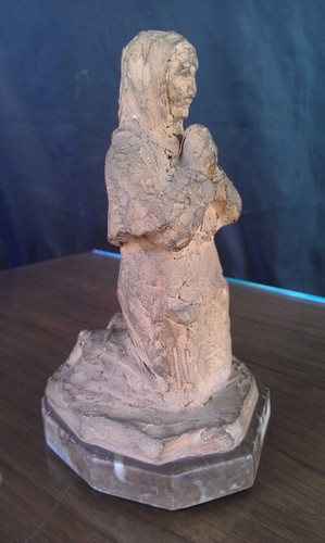 Sculpture en terre cuite 1900/1920 signée! Félix Desruelles ? Quimper ? - Picture 3 of 7