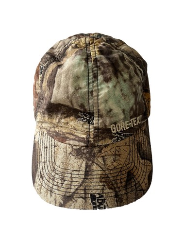 Vintage GORE-TEX Outdoor Hunting Camo Adjustable Strap Hat Cap - Imagen 2 de 8