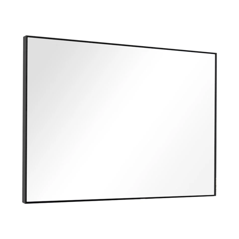 38" Black Plastic Framed Accent Mirror - Image 4 of 4