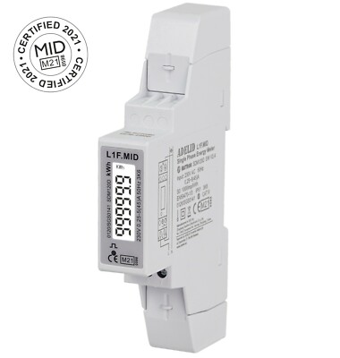 Stromzähler MID digital 1-Phase 45A 230V Stromzähler MID digital 1-Phase 45A 230V