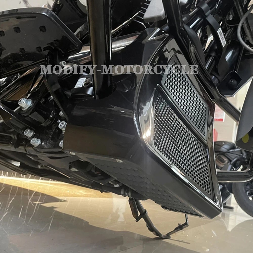 TCMT Front Spoilers Radiator Chin Cover Fit For Harley CVO Road Street Glide '23-'25