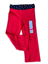 NWT JUMPING BEANS Red With Black Waist Cotton/Spandex Bottoms Sz 4T Toddler Girl