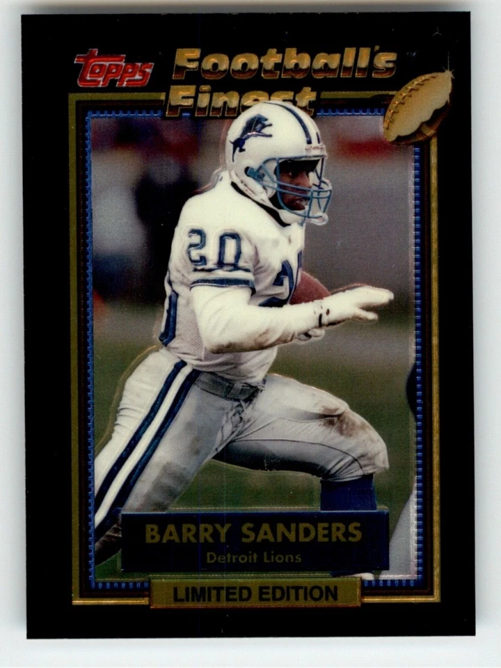 1992 TOPPS FOOTBALL'S FINEST 1-44 / SEE DROP DOWN MENU 4 CARD U WILL RECEIVE - Image 4 of 4