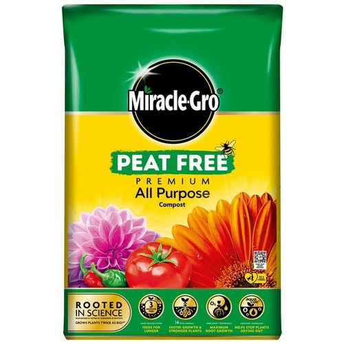 GARDEN COMPOST SOIL MULTI-PURPOSE ORGANIC PEAT FREE MIRACLE GROW LEVINGTON DOFF - Bild 111 von 287