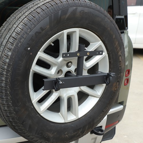 Soporte de asta de bandera de neumático de repuesto soporte de matrícula para Land Rover Defender 2020-23 - Imagen 4 de 11