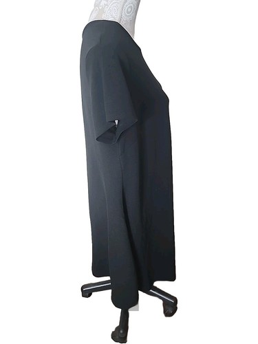 Vestido Cato Shift negro hasta la rodilla manga corta para mujer 14W 16W - Imagen 7 de 7
