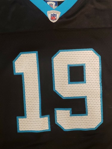 Keyshawn Johnson #19 Carolina Panthers Reebok On Field Jersey Size Youth L - Picture 6 of 10
