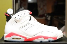 AIR JORDAN 6 RETRO 'WHITE INFRARED' 2014 SIZE 10.5 DS ITEM 384664-123