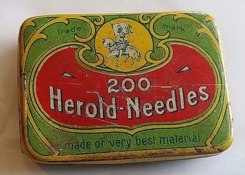 PG191 - Gramophone needles HEROLD scatolina CON PUNTINE da grammofono (2) 11/16