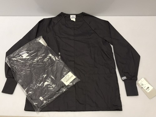 Unisex Granite White Swan Brand Fundamentals Scrub Warm-up Jacket XS X-Small - Picture 1 of 12