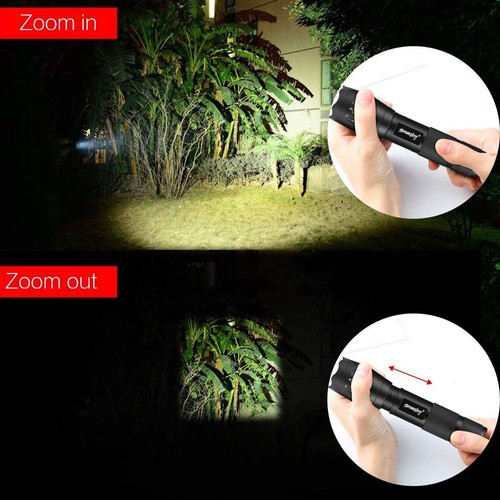 5 Pack Mini Super Bright LED Flashlight Small Torch Working Flashlights Zoomable - Picture 4 of 19