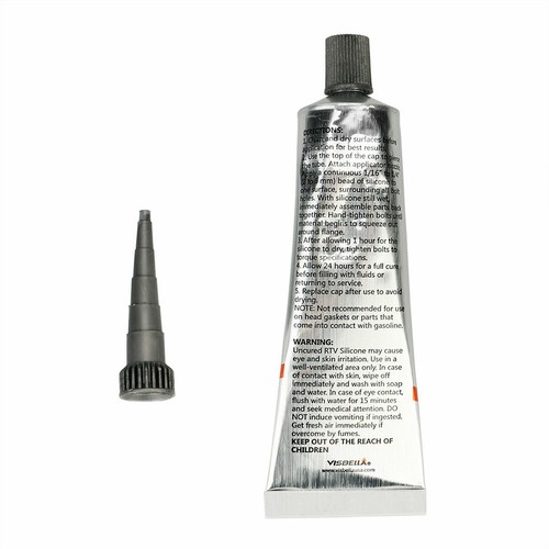 2Pcs Grey RTV Silicone Gasket Maker High Temp Sealant for Car Engine 6.0 OZ - Bild 4 von 8