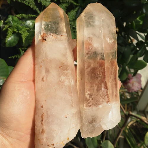 Natural white crystal pillar spirit gas quartz Obelisk pyramid healing treatment - Picture 4 of 9