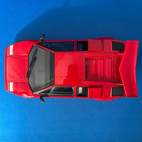 Kyosho 1/18 Lamborghini Countach LP500 Red Die-Cast Model Used Japan Rare - Picture 7 of 19