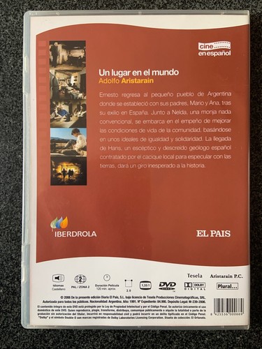 UN LUGAR EN EL MUNDO (1992) - DVD - CINE EN ESPAÑOL Nº 10 - EL PAÍS - 2006 - Imagen 2 de 2