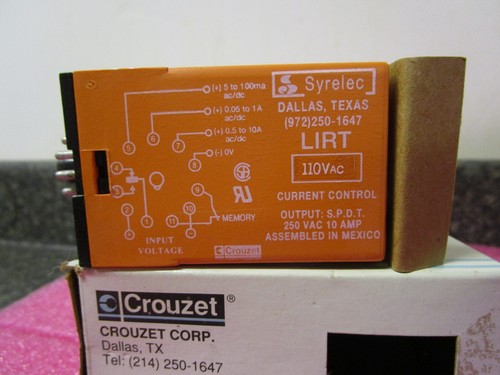 Crouzet Syrelec Current Control Module LIRT Current Relay SPDT 100VAC 110A P2201 - Picture 3 of 7