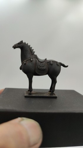 Chinese Old Bronze Copper Statue Hand Carved Horse - Picture 3 of 5