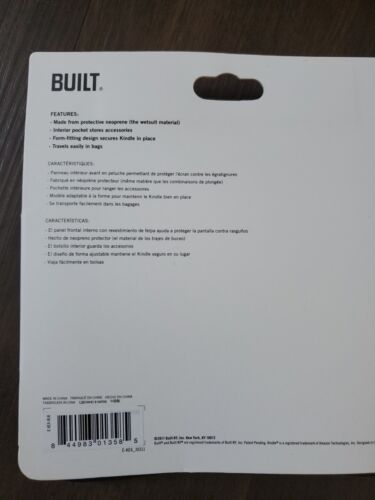 BUILT Neoprene Envelope For Kindle, Kindle Touch, Kindle Paperwhite - Picture 2 of 3