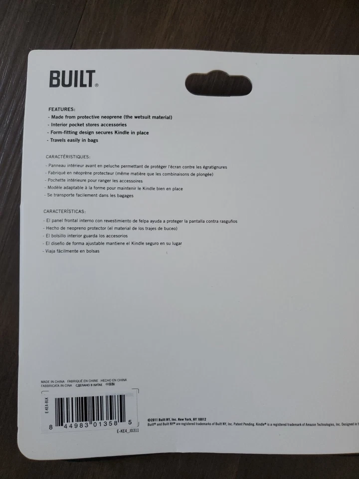 BUILT Neoprene Envelope For Kindle, Kindle Touch, Kindle Paperwhite - Image 2 of 3