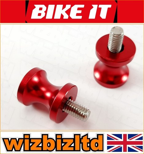 Ducati Panigale 899 2014-2015 [Bikeit Red Paddock Stand Bobbins M6x1] - Picture 9 of 12