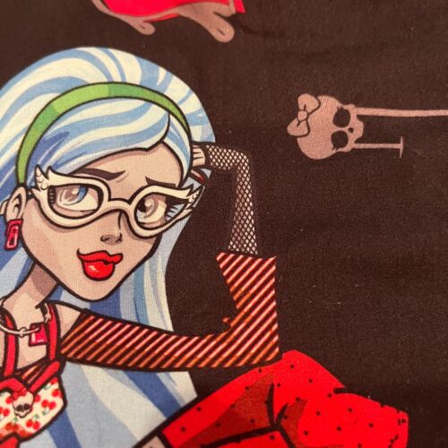 Monster High Bed Comforter Throw Blanket Reversible Black Pink Twin Size 2014 - Picture 9 of 14