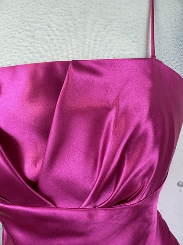 Jessica McClintock Gunne Sax Pink Satin Dress Fit Flare Formal Prom Princess 7 - Picture 7 of 8