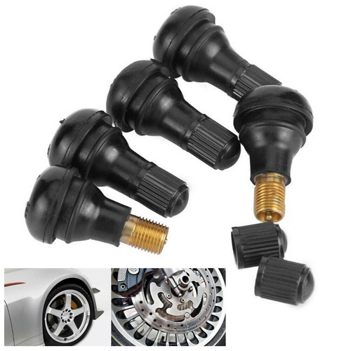10x TR412 BRASS Tubeless Tyre Valves Rubber SnapIn Short Bike Lawn Mower Quality - Picture 4 of 4
