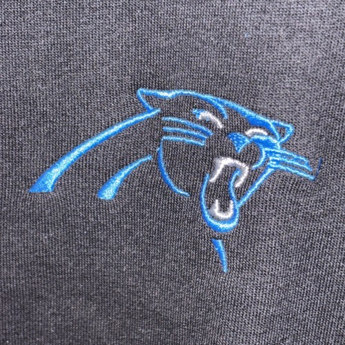 NFL Team Apparel Carolina Panthers 1/4 Zip Pullover Herren Large Schwarz Langarm - Bild 7 von 9