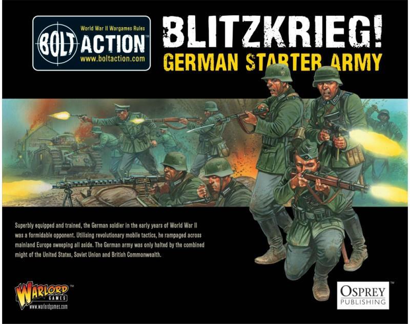 Warlord Bullone Azione Tedesco 28mm Blitzkrieg estrellater Esercito Scatola Sw Warlord Bullone Azione Tedesco 28mm Blitzkrieg estrellater Esercito Scatola Sw