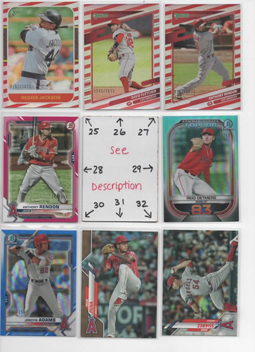 NEW Los Angeles Angels U-PICK Serial #'d JERSEY AUTO Rookies TROUT OHTANI PUJOLS - Bild 4 von 242